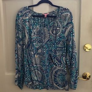 EUC Lilly Pulitzer Willa Top. XL